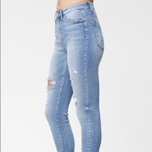 KANCAN - HIGH RISE / ANKLE SKINNY / MEDIUM STONEWASH